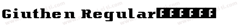 Giuthen Regular字体转换